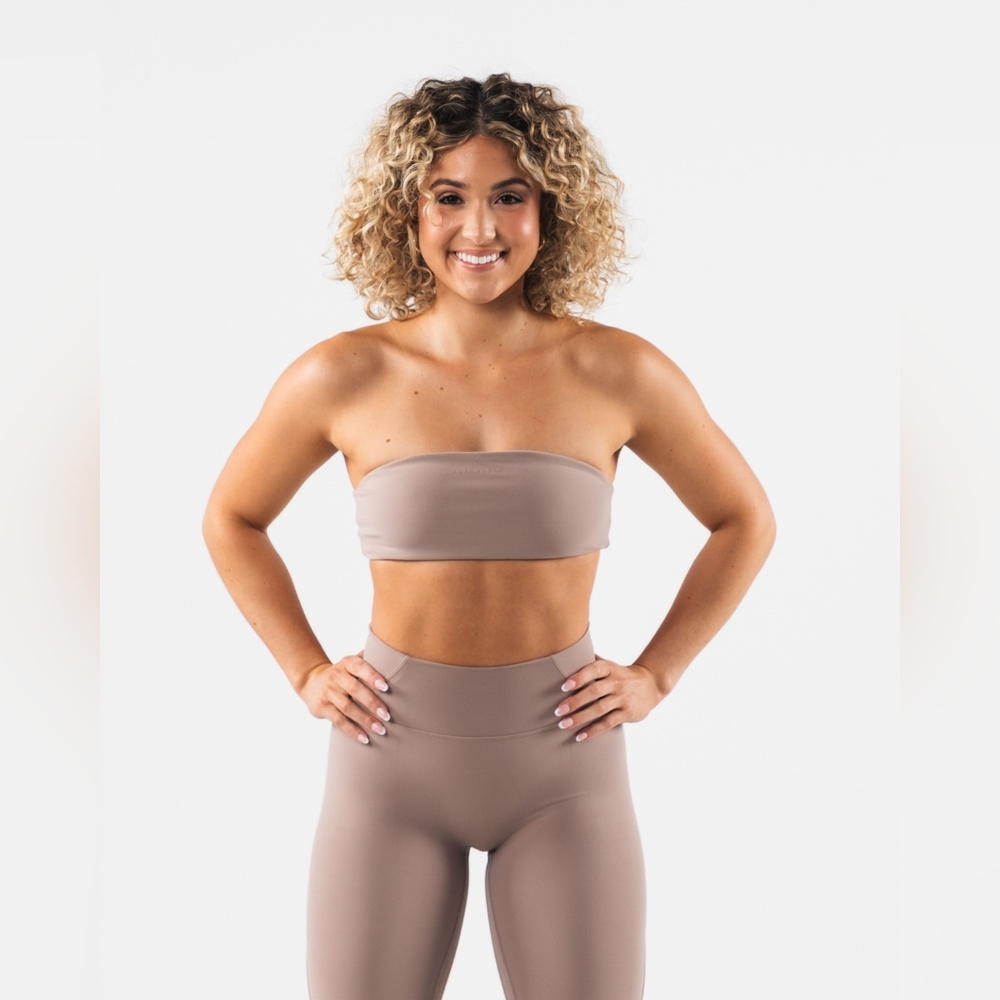 ALPHALETE AURA BANDEAU SAND SZ XS